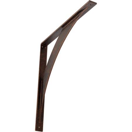 Ekena Millwork Legacy Steel Bracket, Antiqued Copper 2"W x 24"D x 24"H BKTM02X24X24LEACO